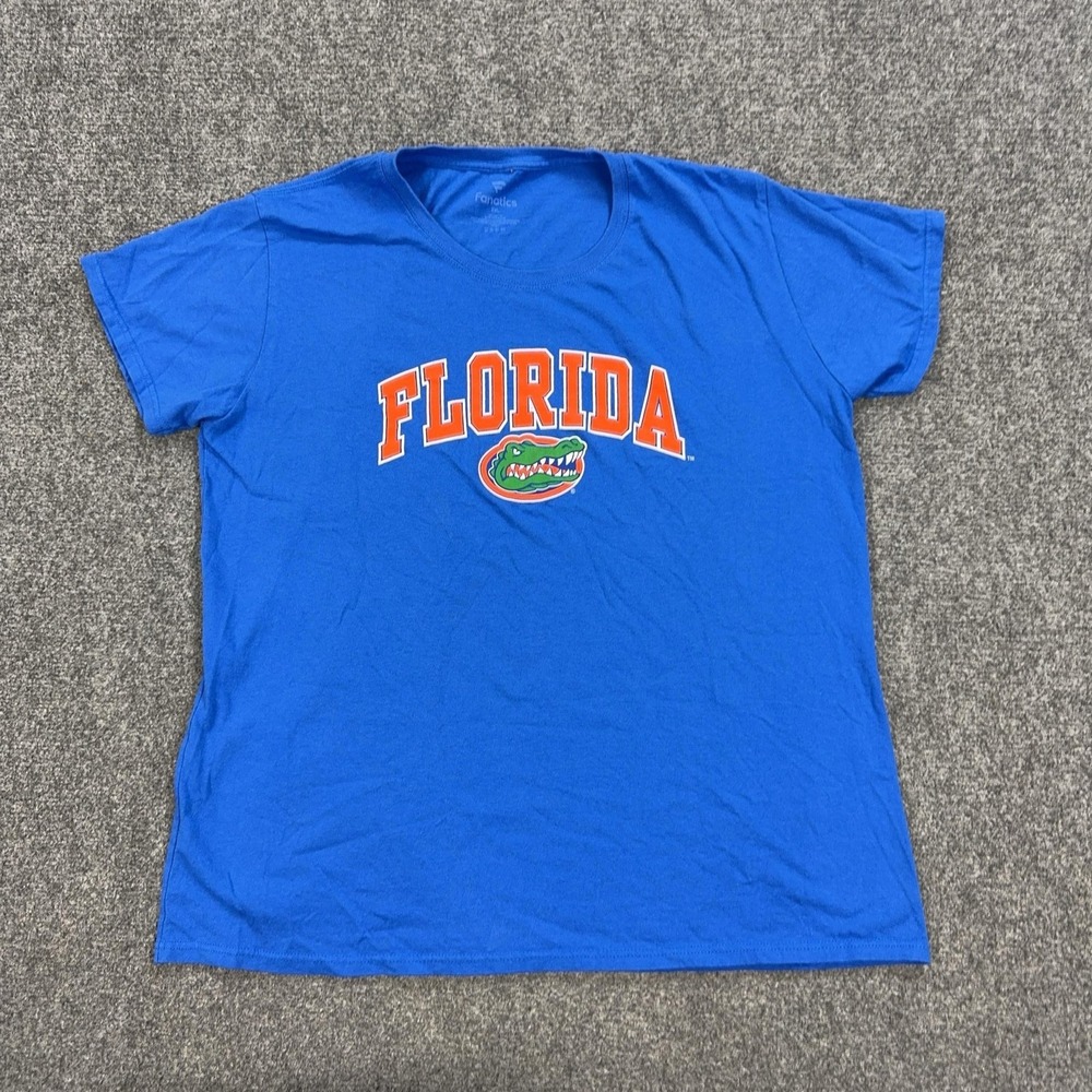 Florida Gators Shirt Womens 2XL Blue NCAA Football Fanatics Graphic Tee Top